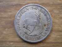 5 Shillings 1947 - South Africa (Silver Plated Replica)