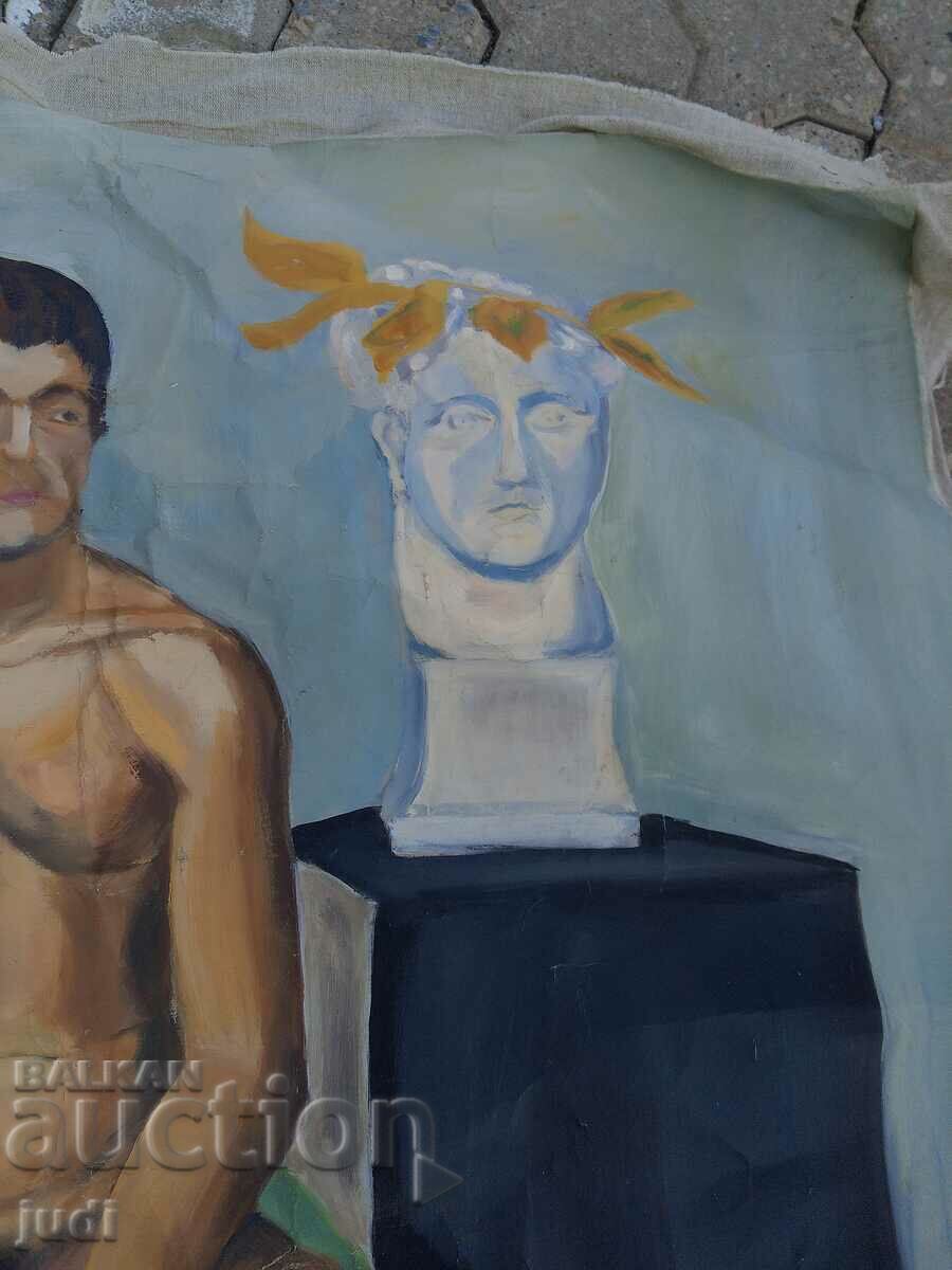 Δημοπρασία Ελαιογραφία καμβάς Δημοπρασία Ελαιογραφία καμβάς