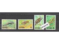 1978 GUYANE animale 4 v ** Mi 530 /33