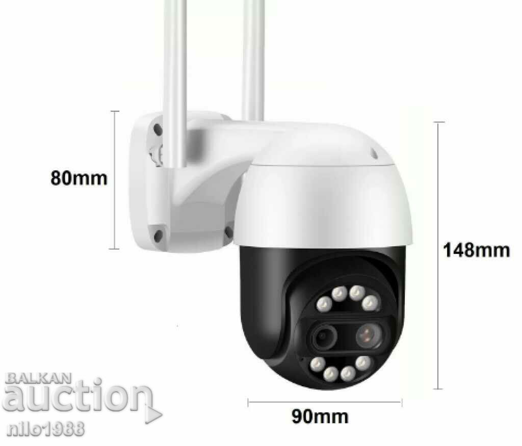 Dual Wireless 8MPX Rotatable Camera for 8 Times Surveillance