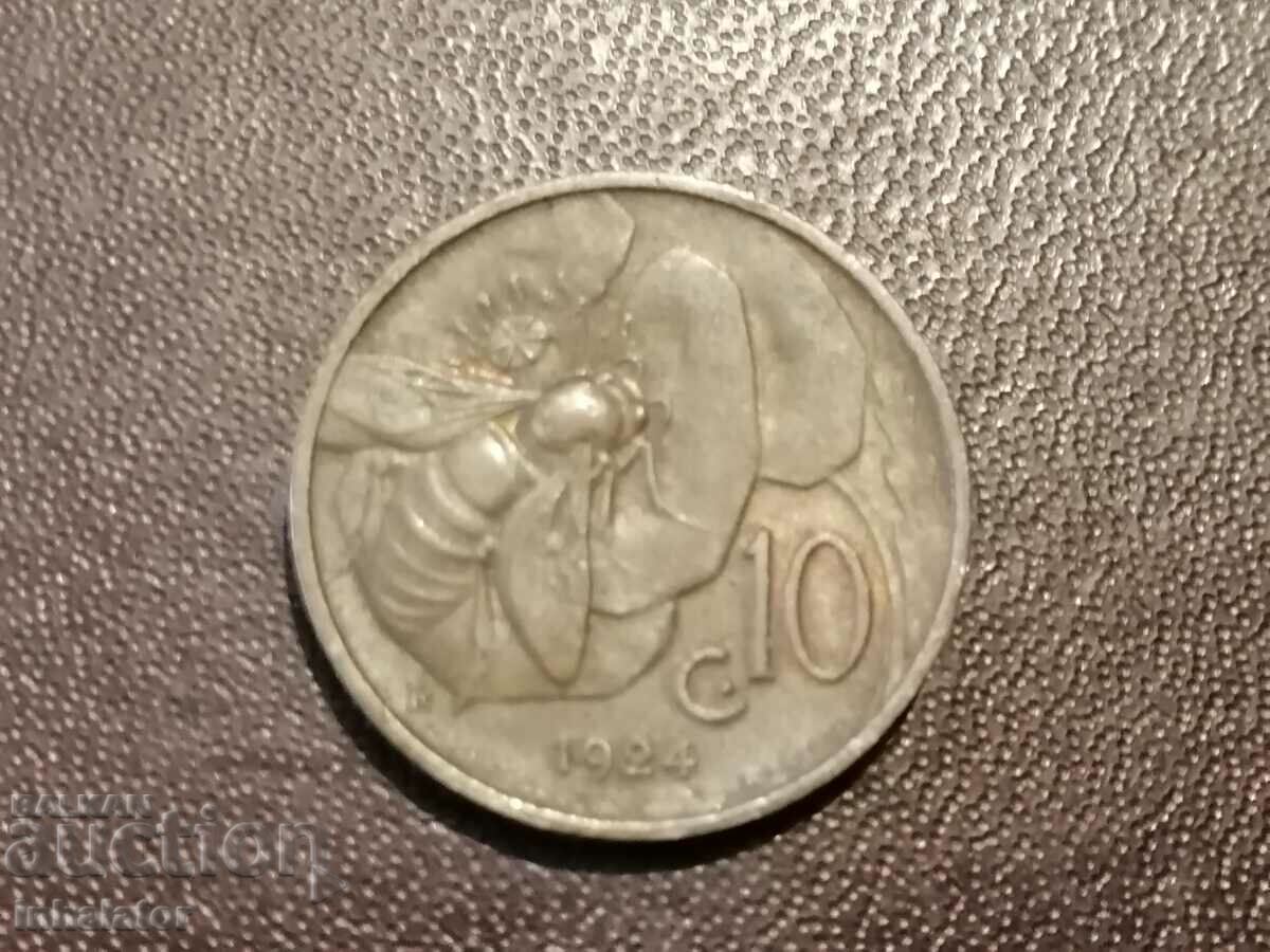 Bee 10 centesimi 1924