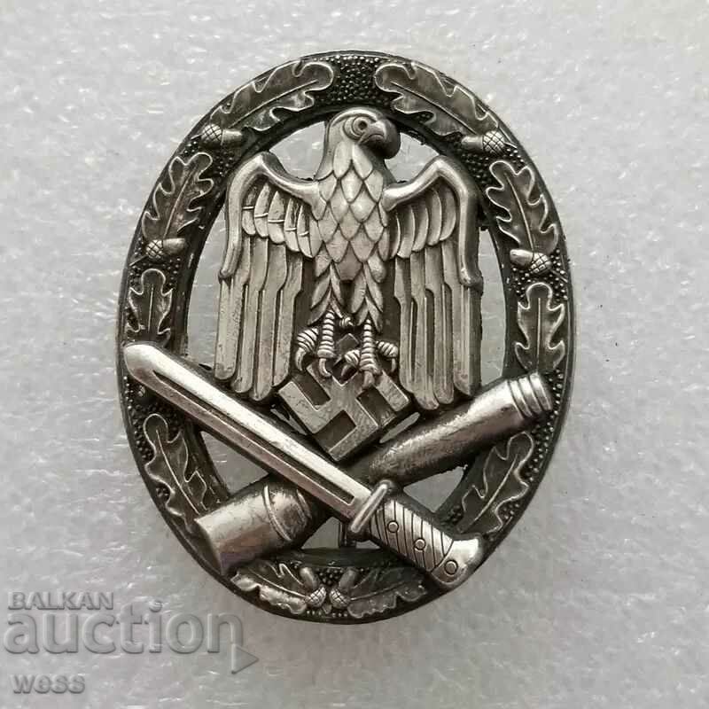 Replica unei insigne de asalt al infanteriei germane din al doilea război mondial