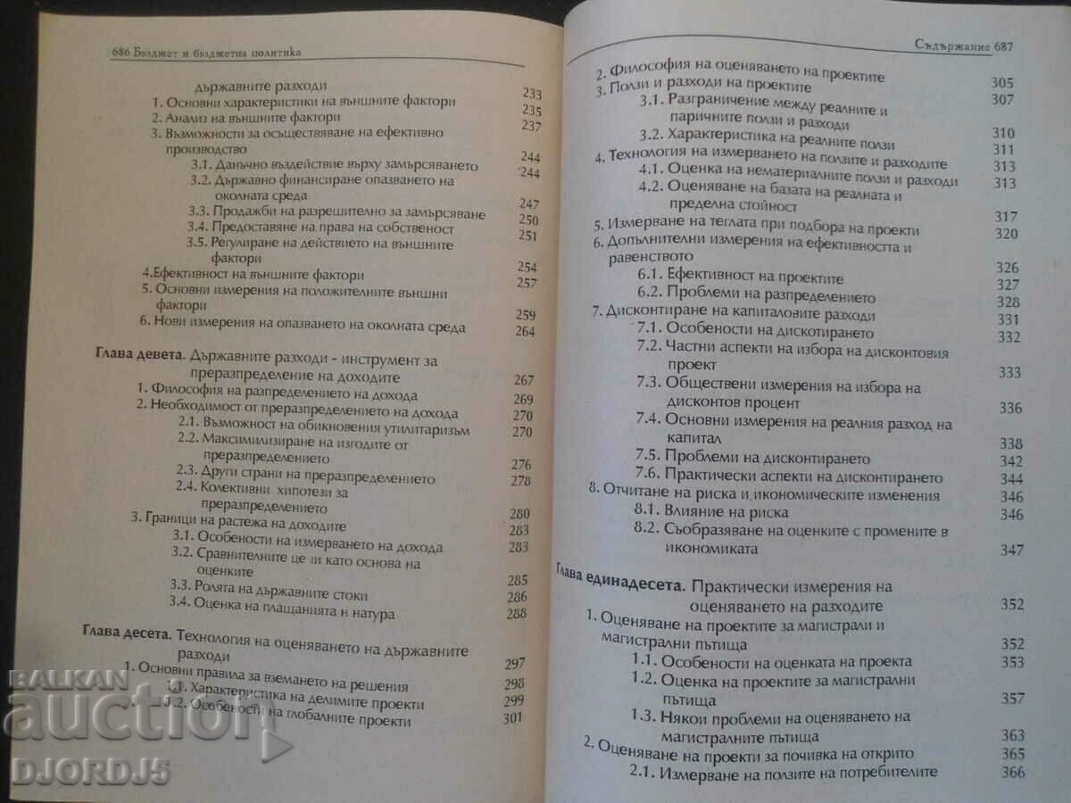 Delivery of BUDGET and budgetary policy