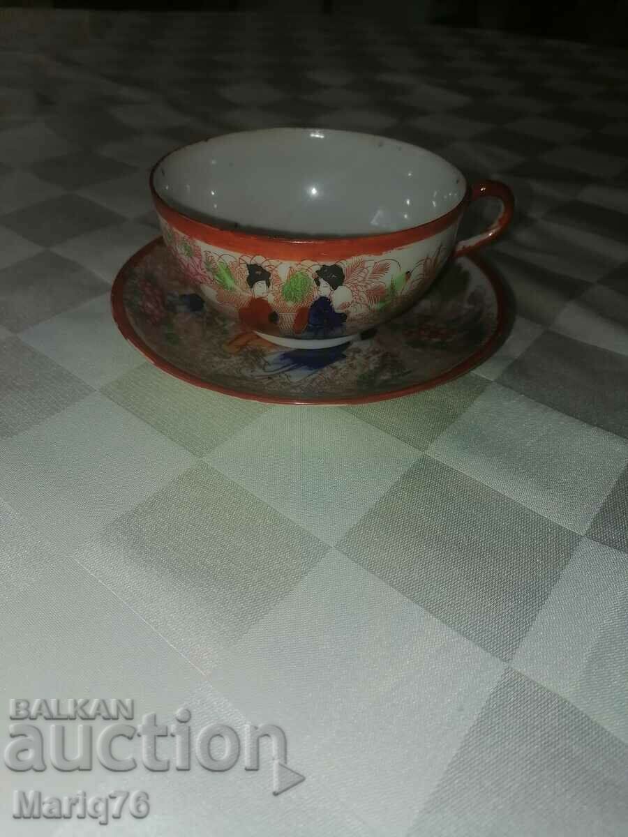 Cana de cafea pictata manual