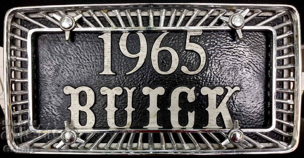 Παλιά vintage μεταλλική πινακίδα αυτοκινήτου BUICK 1965 με τιμή € 80.00 | 156.47 BGN
