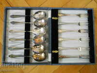 Silver Plated Spoon and Fork Set (UK)