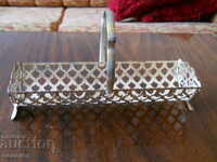 Silver plated napkin holder