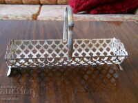 Silver plated napkin holder