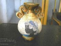 Small ceramic vase with antique motifs - Greece