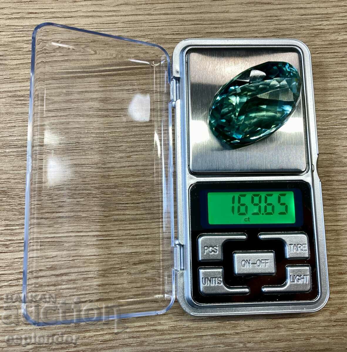 BZC aquamarine/beryl 169 ct.