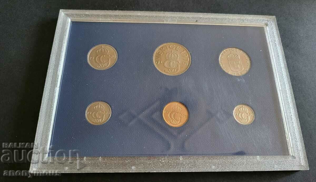 Set, set of coins Sweden 1976 with price 27.00 BGN | € 13.80 Set, set of coins Sweden 1976 with price 27.00 BGN | € 13.80