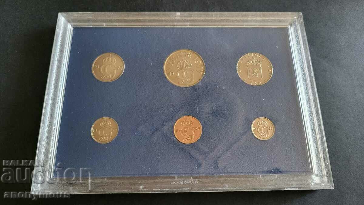 Set, set of coins Sweden 1977 with price 27.00 BGN | € 13.80 Set, set of coins Sweden 1977 with price 27.00 BGN | € 13.80