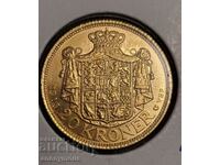 Moneda de aur Christian X 10th 1913 Regatul Danemarcei