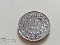 1 franc Switzerland 1944 Silver coin