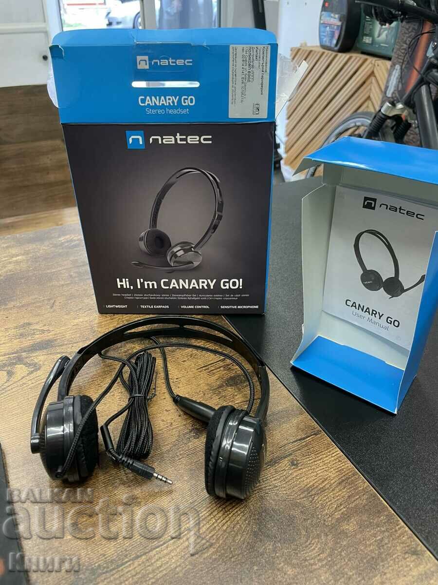 Gaming headphones Natec Headset Canary With Microphone