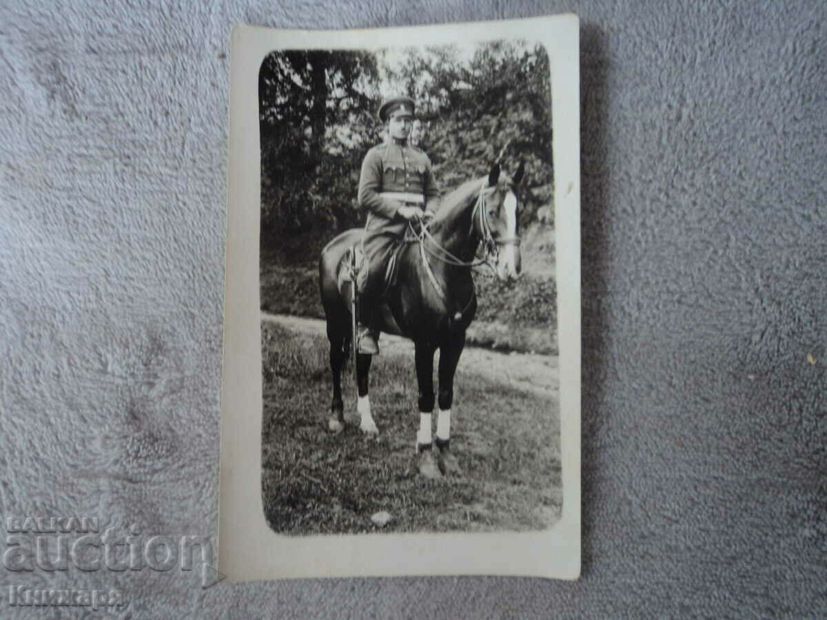 Fotografie veche cavalerist