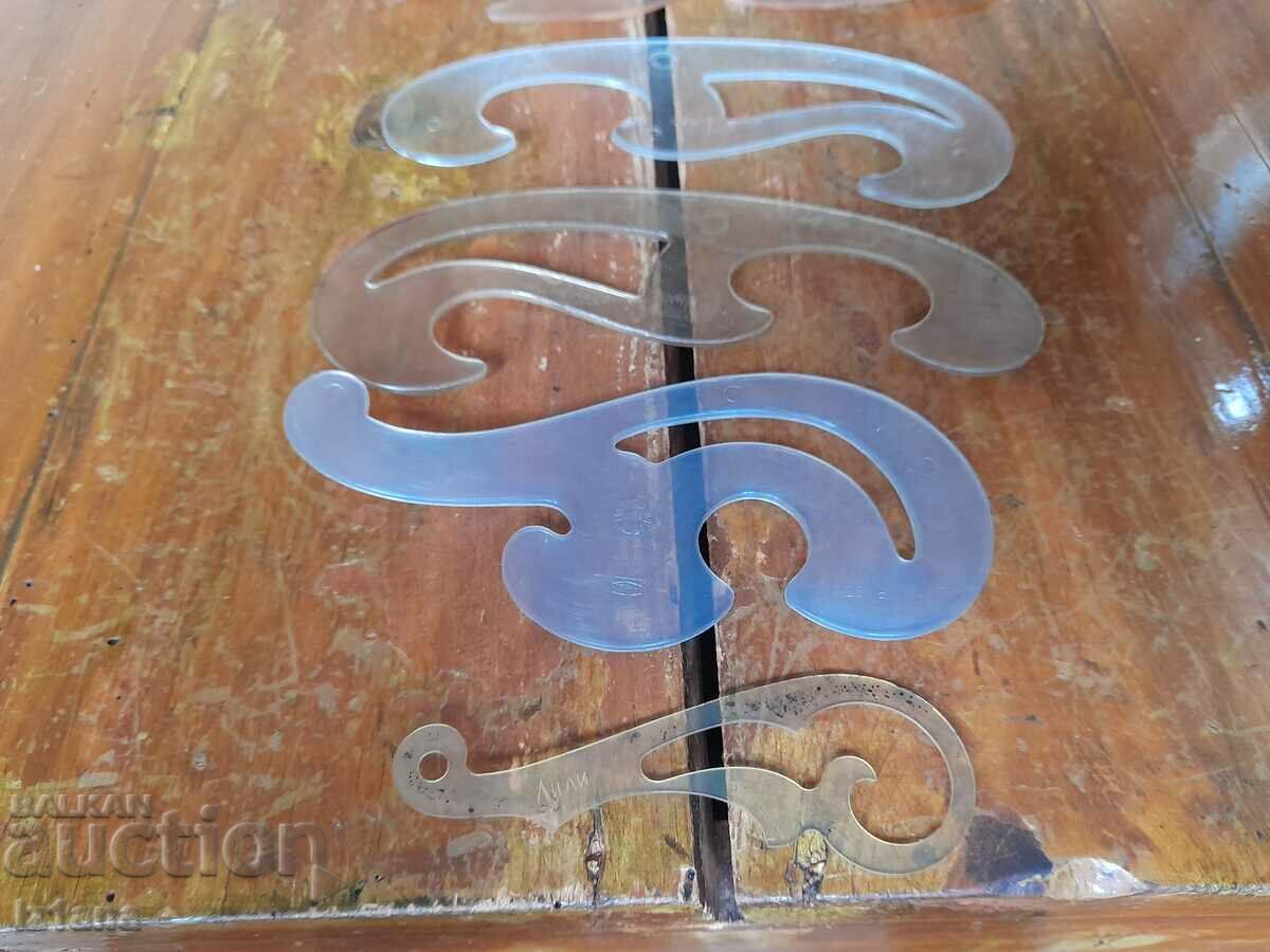Delivery of Set of plastic curves, drawing devices Delivery of Set of plastic curves, drawing devices