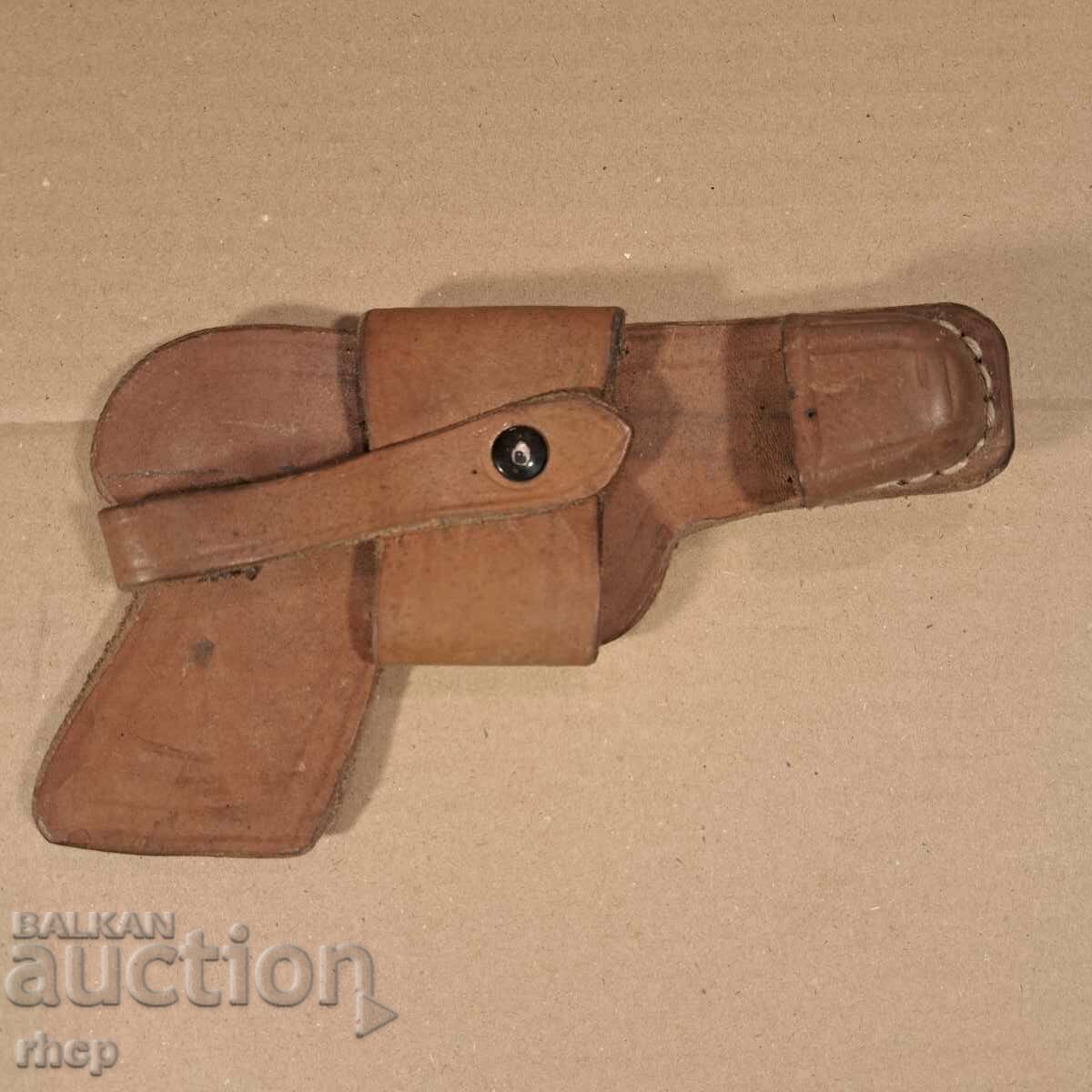 Old leather gun holster