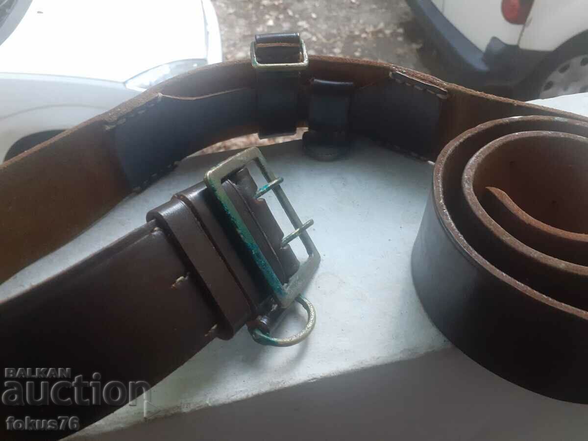 Officer's wide leather belt - very long with price 79.00 BGN | € 40.39 Officer's wide leather belt - very long with price 79.00 BGN | € 40.39