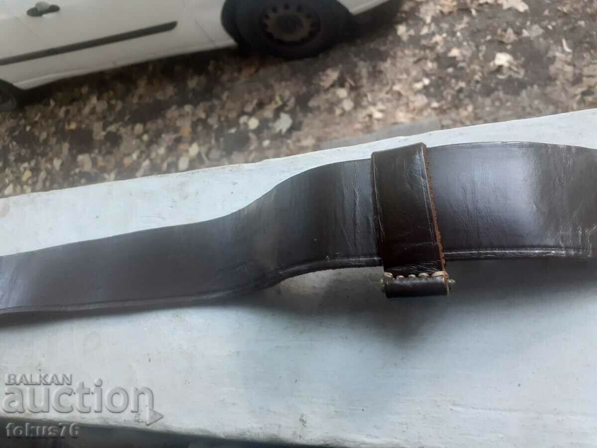 Auction Officer's wide leather belt - very long Auction Officer's wide leather belt - very long