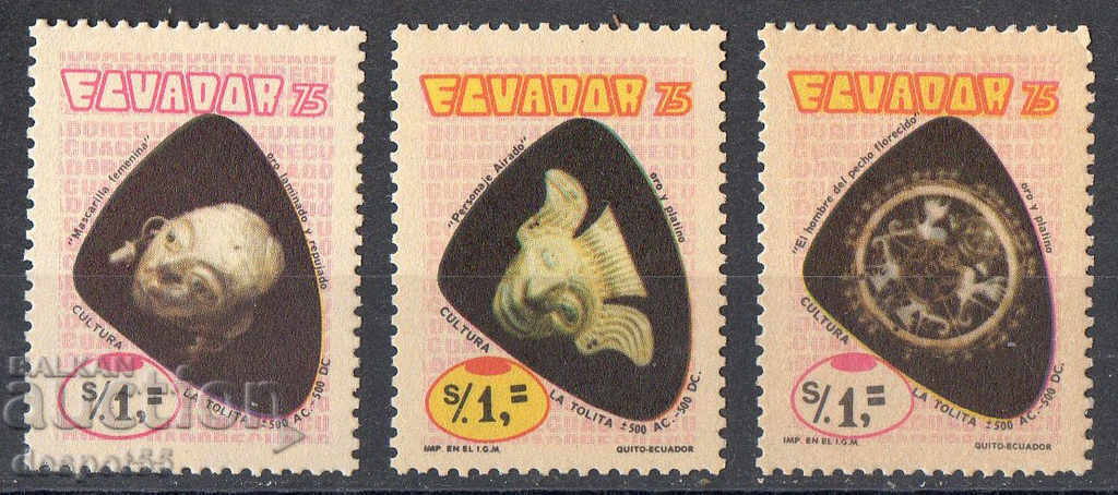 1976. Ecuador. Descoperiri arheologice.