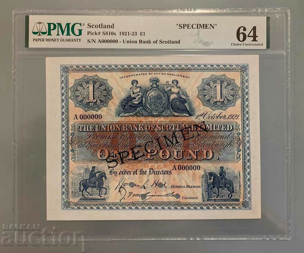 1 pound Scotland 1921 -1923 - RRRR 1 pound Scotland 1921 -1923 - RRRR