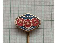 FOOTBALL DUKLA PRAHA 15 YEARS CZECHOSLOVAKIA BADGE ENAMEL