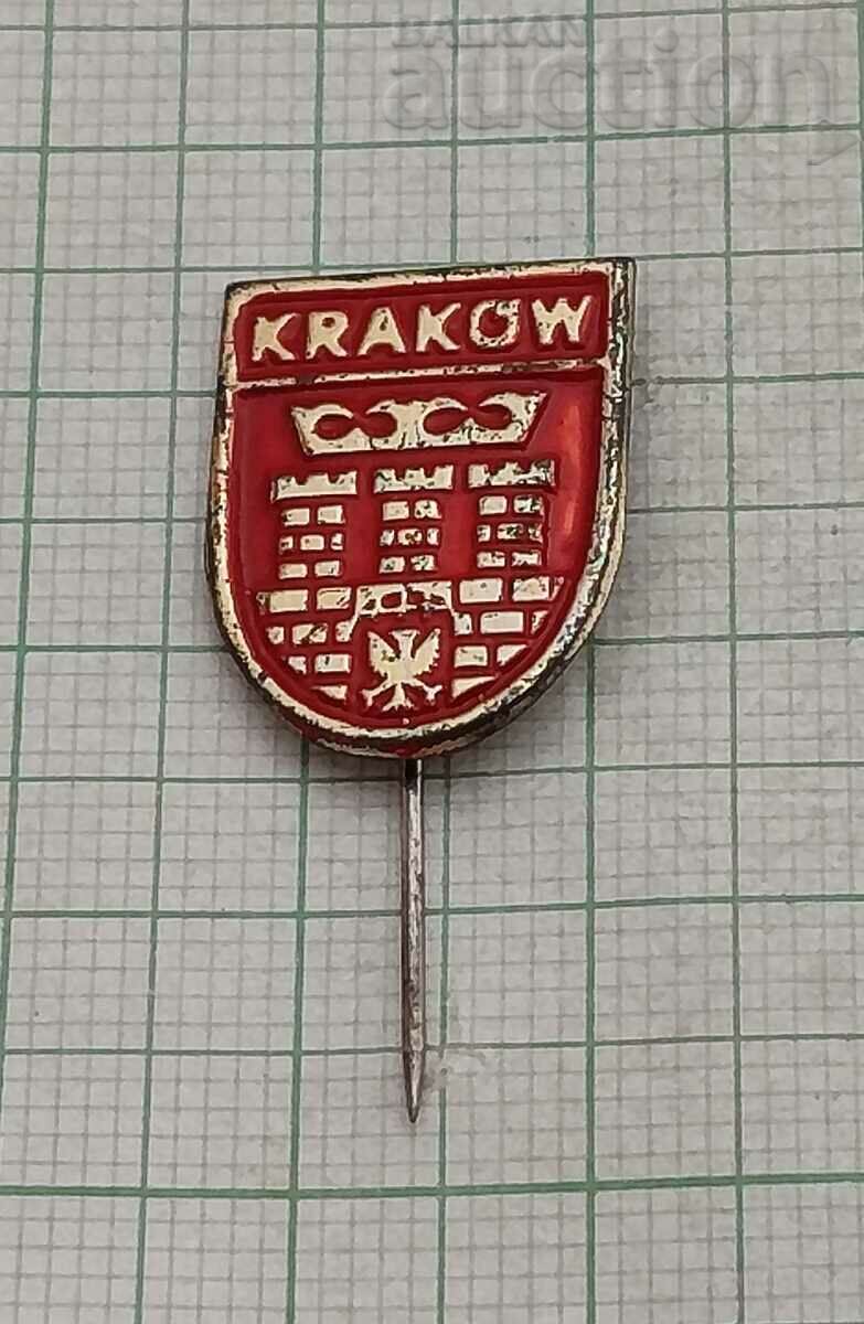 KRAKOW POLAND COAT OF COAT BADGE