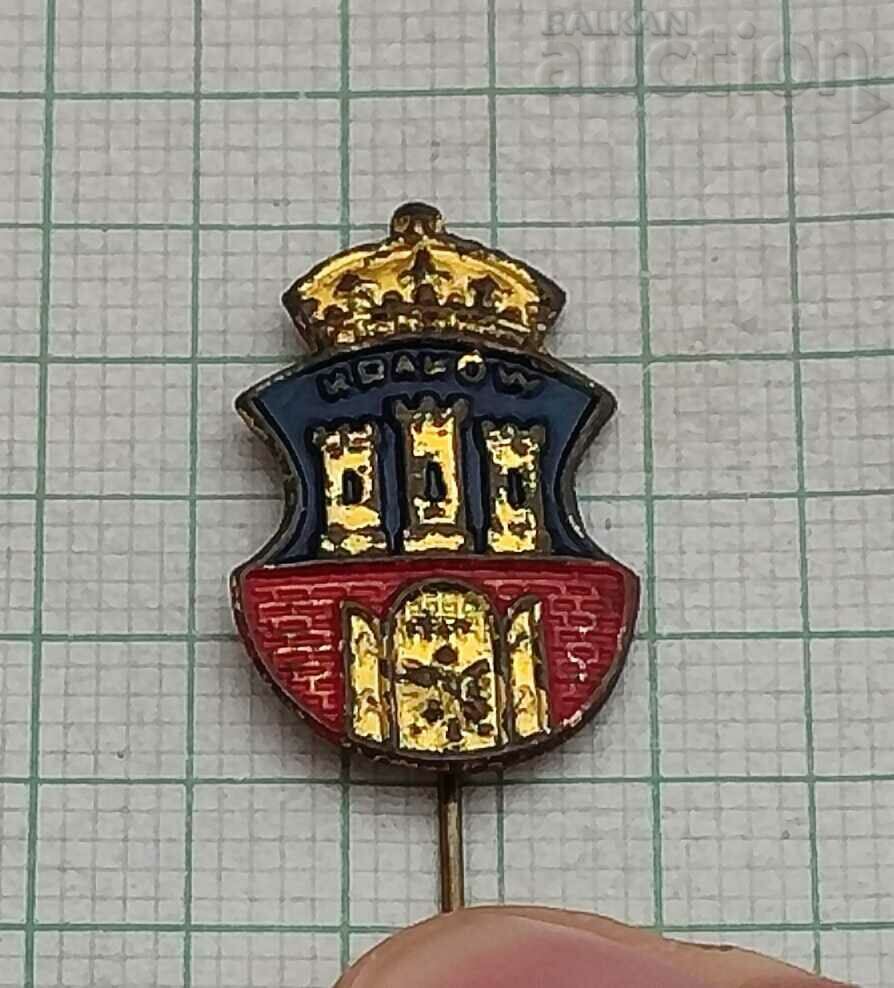 KRAKOW POLAND COAT OF COAT BADGE /