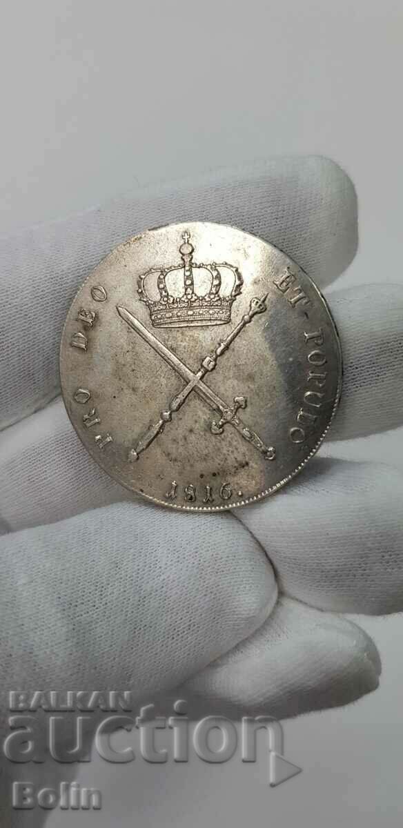 Bavaria Germany 1816 Silver Thaler Coin