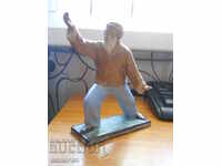 Antique porcelain figurine - kung fu fighter (China)