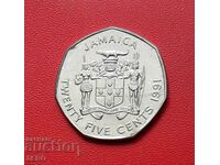 Island of Jamaica-25 cents 1991