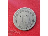 Germania-10 Pfennig 1890 A-Berlin