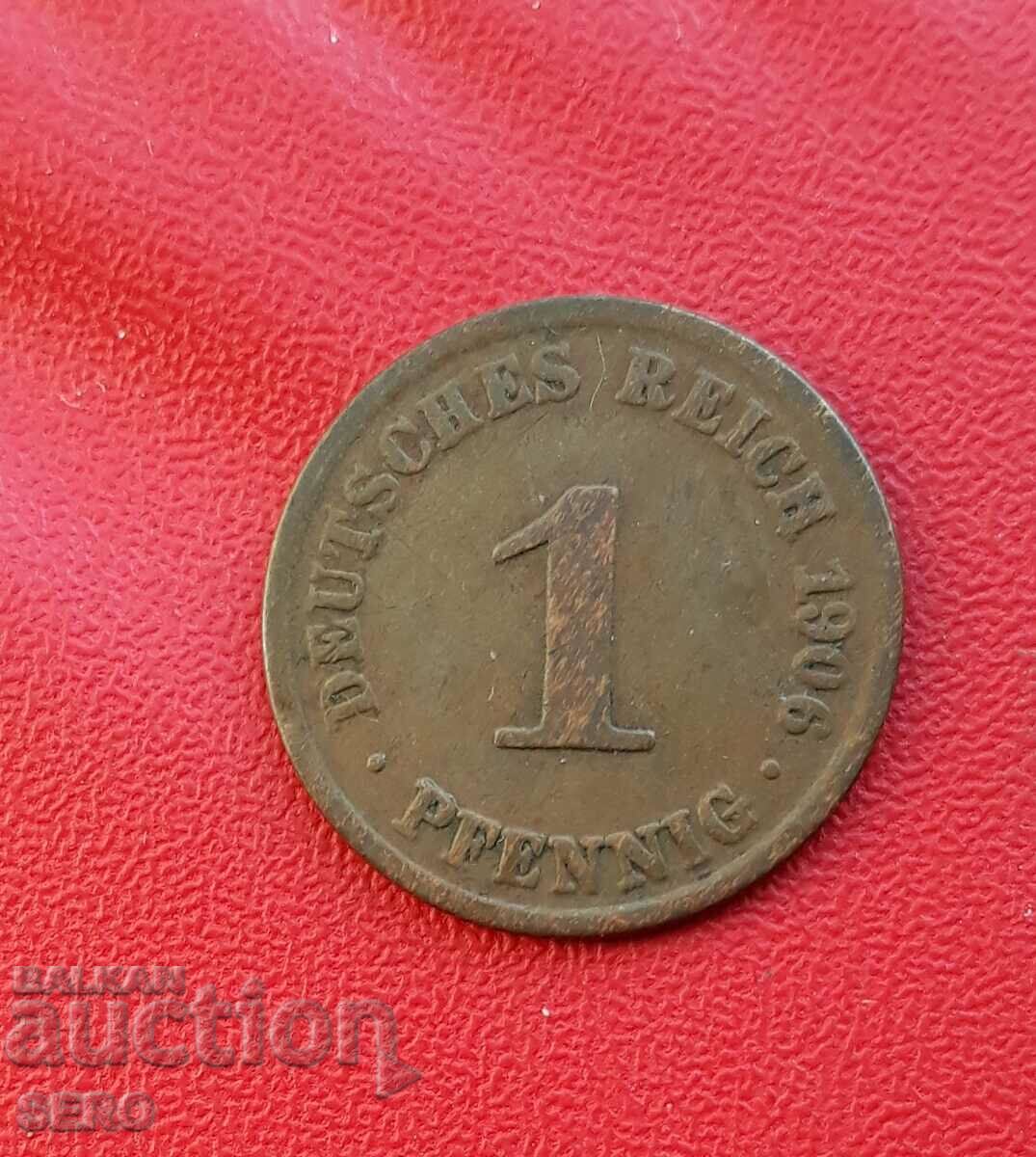 Germania-1 pfennig 1906 A-Berlin