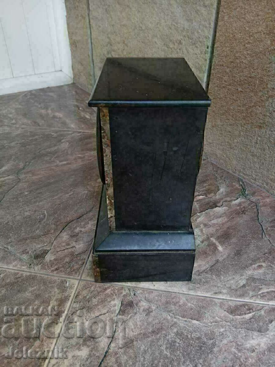 Auction  Rare Marble Mantel Clock-France/19th Century-Works.