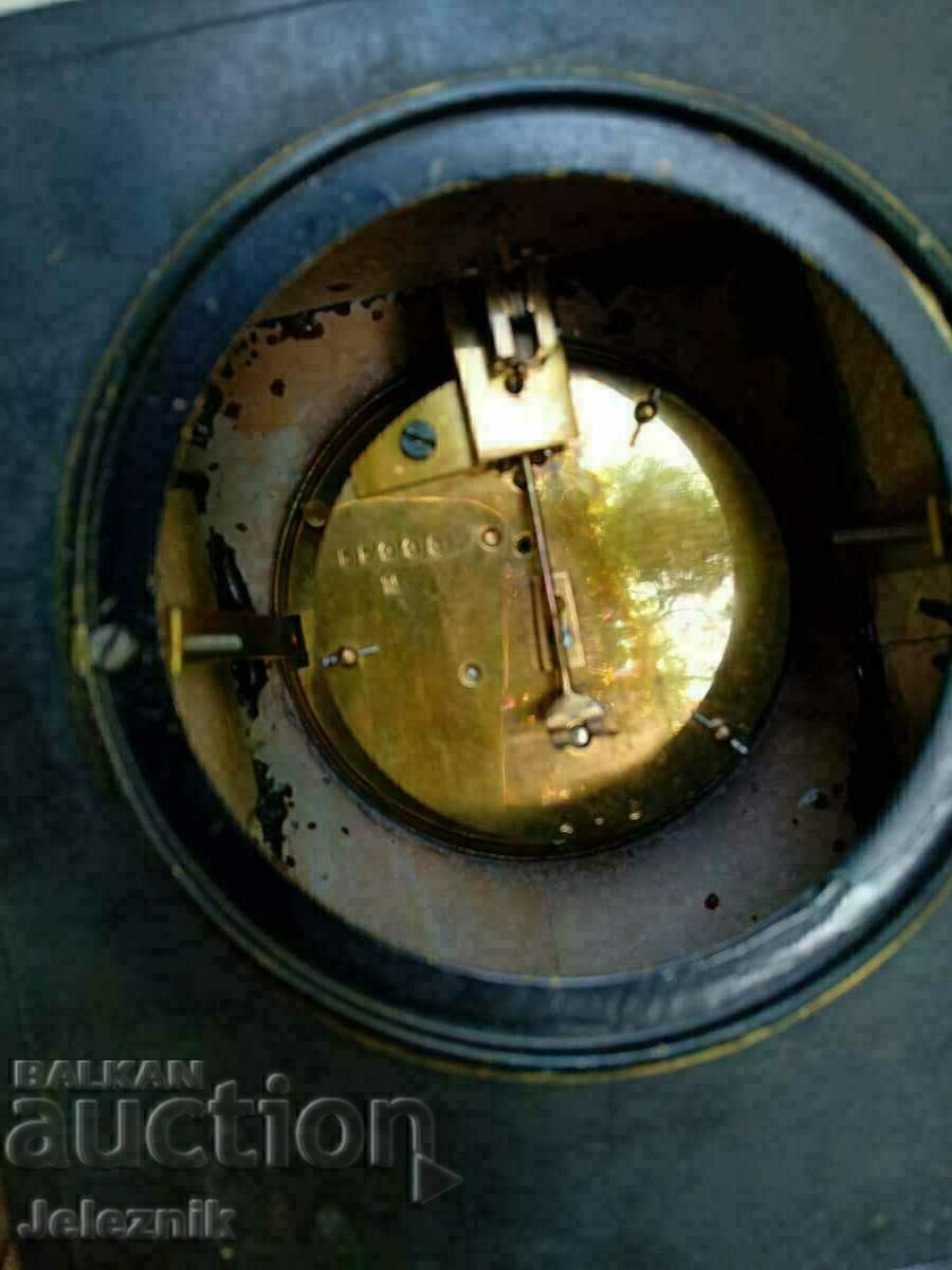 Rare Marble Mantel Clock-France/19th Century-Works. - 5