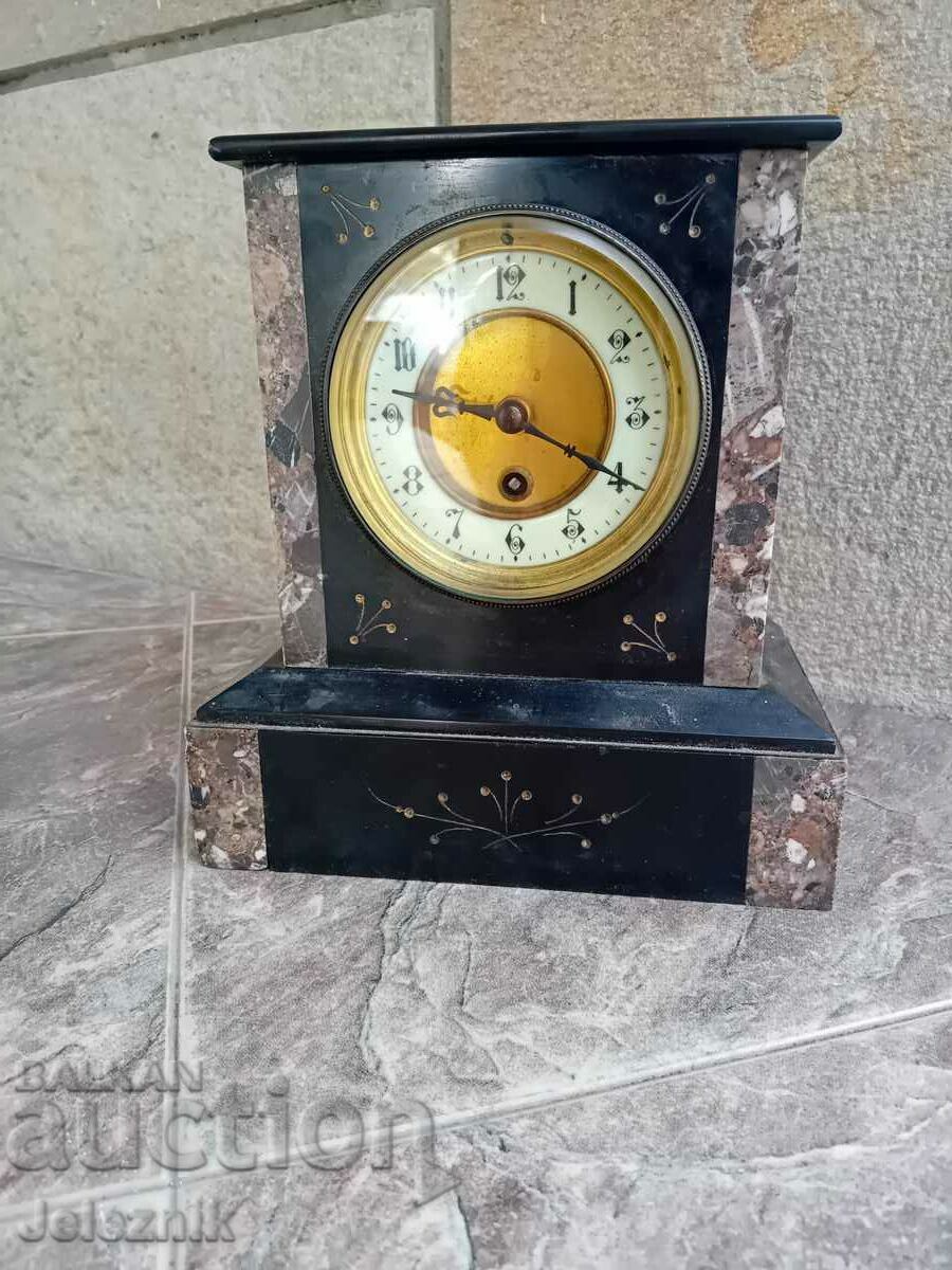 Rare Marble Mantel Clock-France/19th Century-Works.