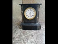 Rare French Mantel Marble Clock/19th Century-Works.