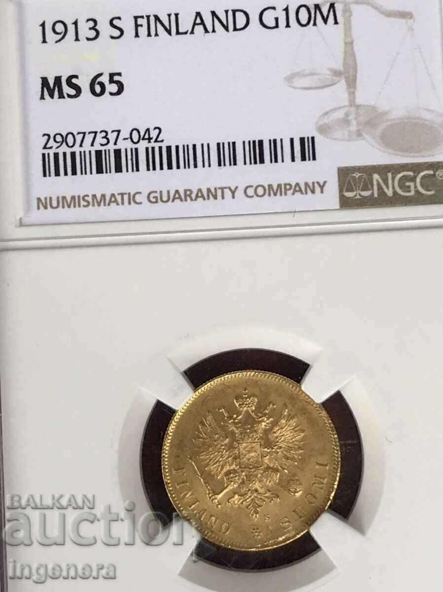 ΧΡΥΣΟ ΝΟΜΙΣΜΑ ΧΡΥΣΟ 10 MARKKAA ΦΙΝΛΑΝΔΙΑ-1913 - 5 ΧΡΥΣΟ ΝΟΜΙΣΜΑ ΧΡΥΣΟ 10 MARKKAA ΦΙΝΛΑΝΔΙΑ-1913 - 5