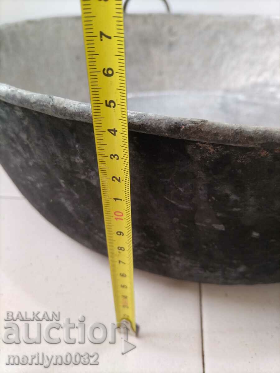 Old copper tray for lutenica majun jam LARGE copper - 5