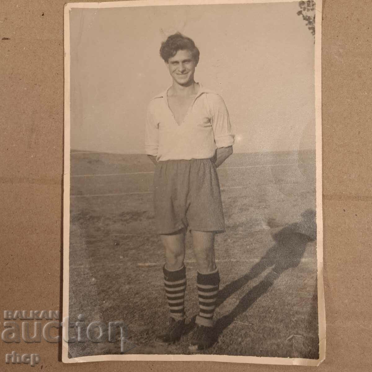 Spartak Pleven football player around 1950 old photo