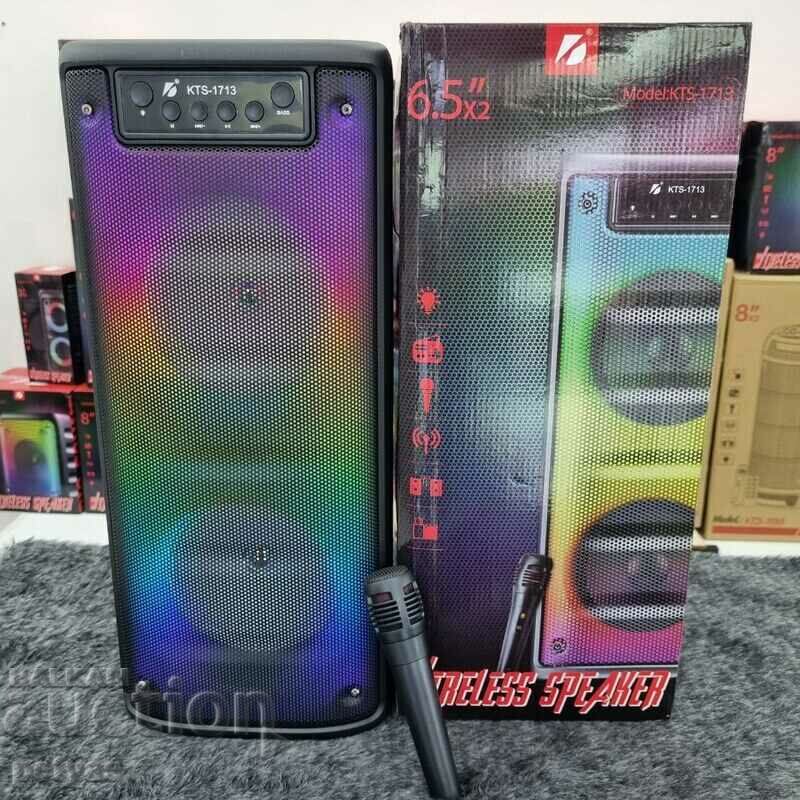 Difuzor Bluetooth Model-1713 2 x 6,5 inchi cu preț 84.50 BGN | € 43.20