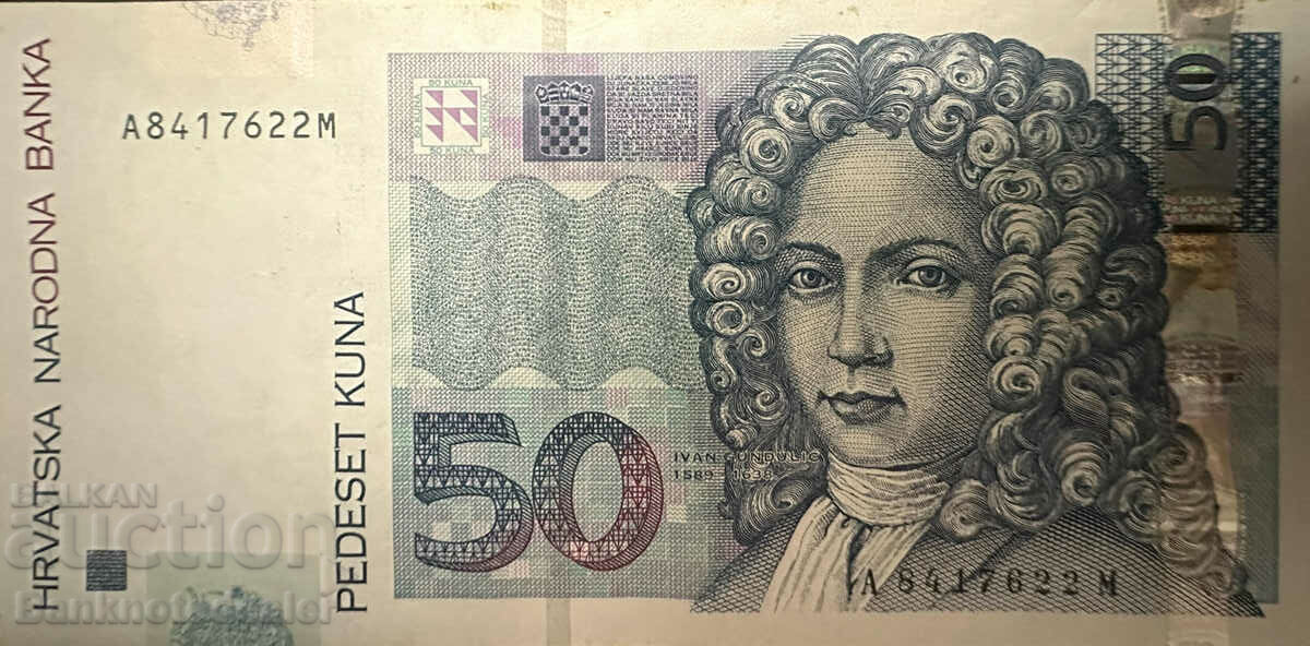 Croatia 50 Kuna 2002 Pick 40a Ref 7622