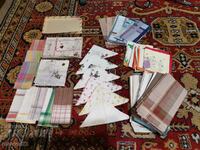 Handkerchiefs textile. Collection 50+ pieces