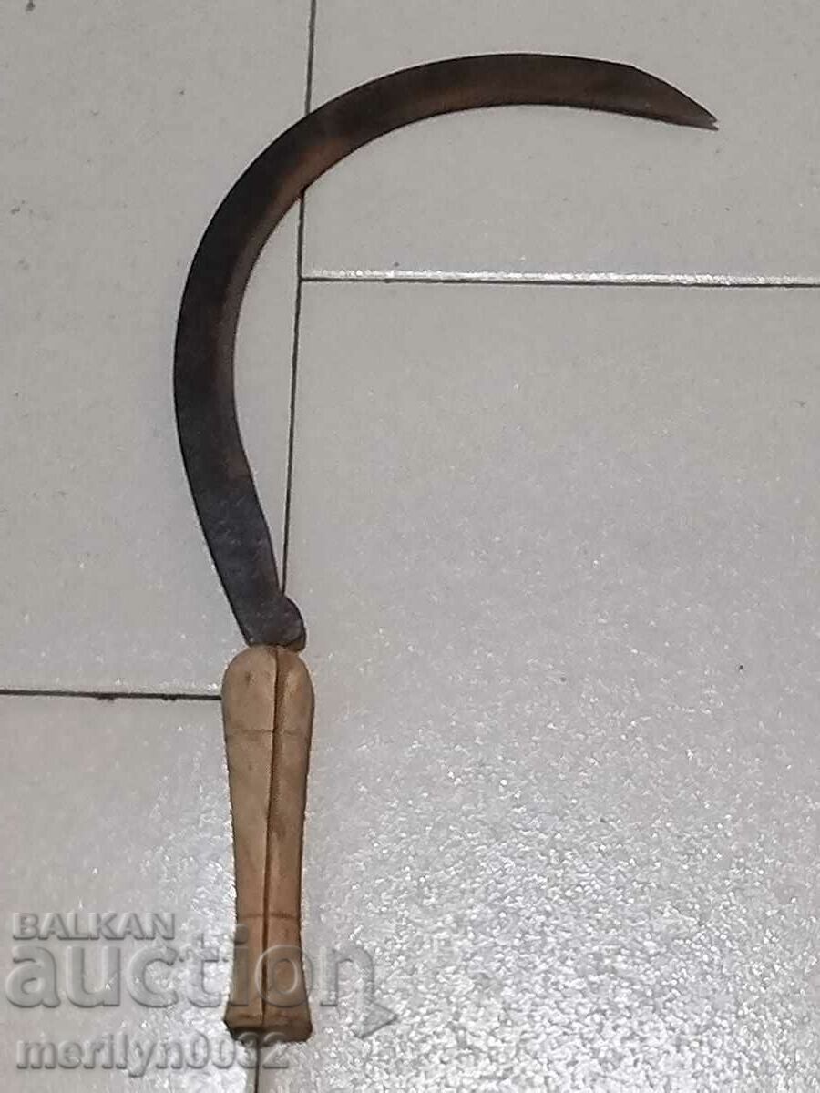 Old children's hair clipper, wrought iron blade sickle - 5 Old children's hair clipper, wrought iron blade sickle - 5