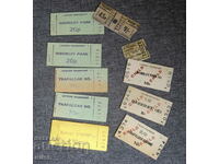 Great Britain England old tickets 8 pcs.