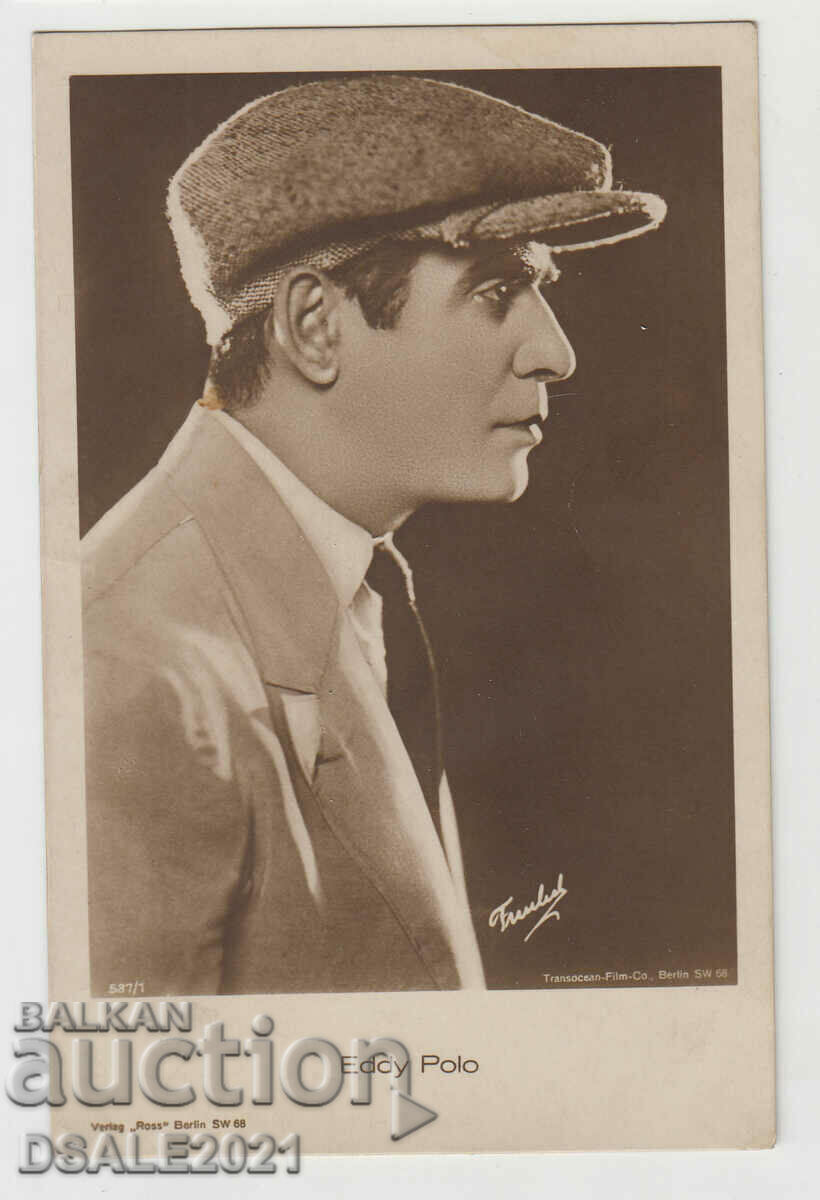 old Postcard actor Eddy Polo /24320