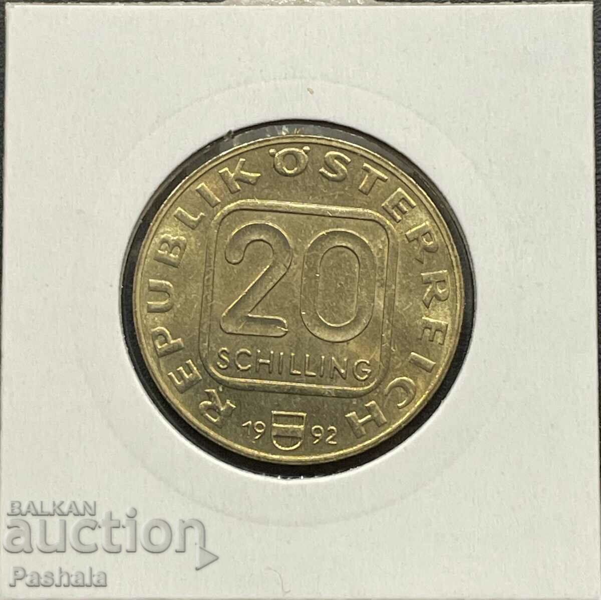 Austria 20 schillings 1992 with price 12.00 BGN | € 6.14 Austria 20 schillings 1992 with price 12.00 BGN | € 6.14