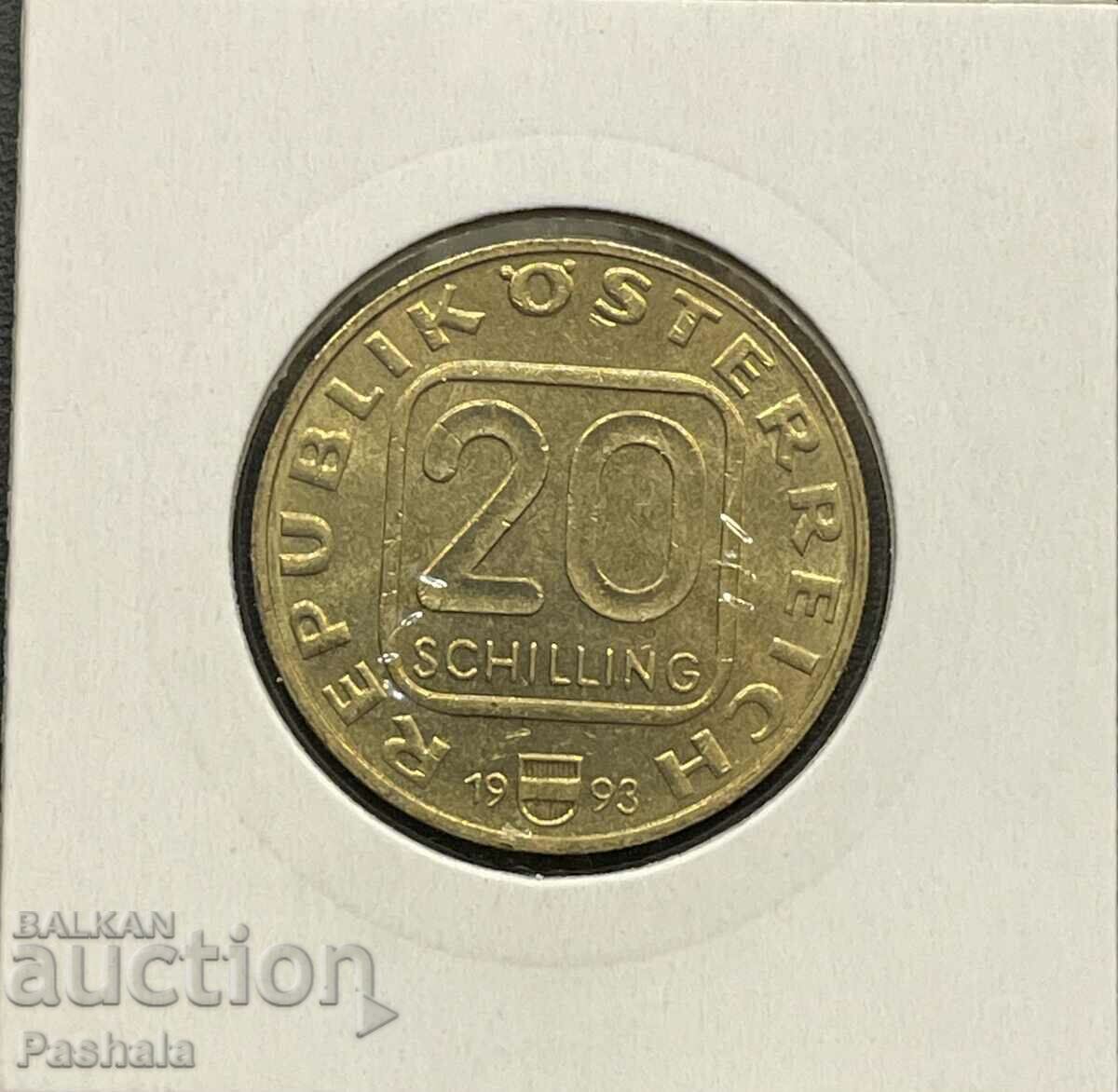 Austria 20 schillings 1993 with price 12.00 BGN | € 6.14 Austria 20 schillings 1993 with price 12.00 BGN | € 6.14