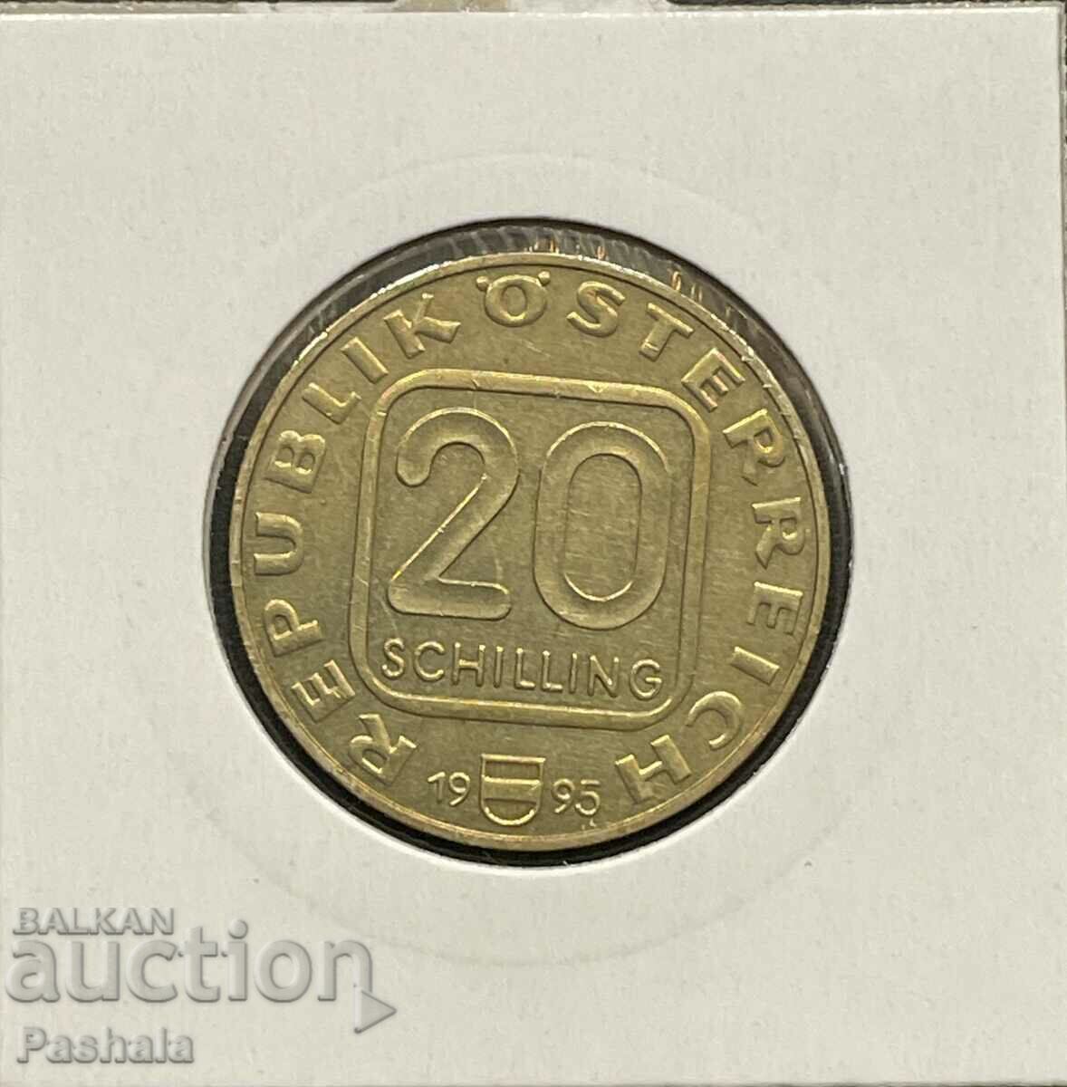 Αυστρία 20 σελίνια 1995 με τιμή 15.00 BGN | € 7.67 Αυστρία 20 σελίνια 1995 με τιμή 15.00 BGN | € 7.67